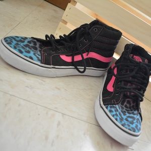 Vans high top cheetah sneakers for women or men